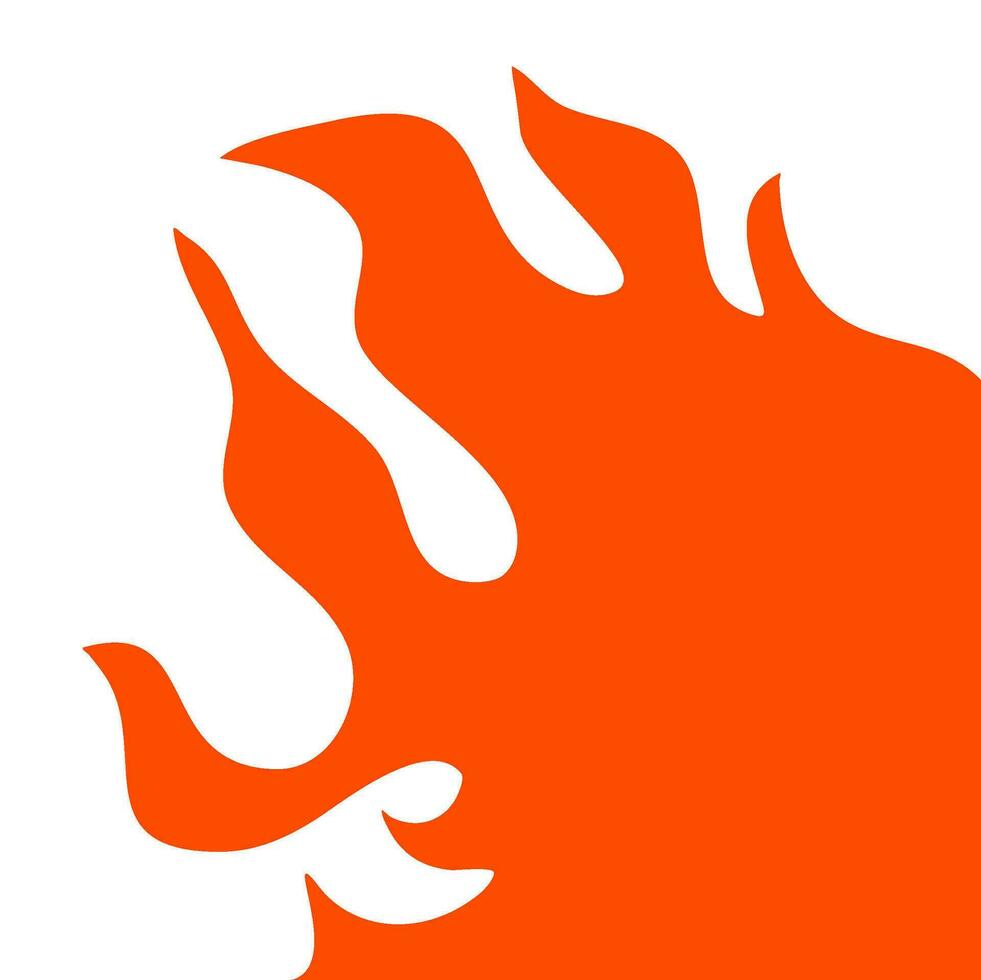 fire and flames. fire illustration. flame. illustration of a burning fire. vector