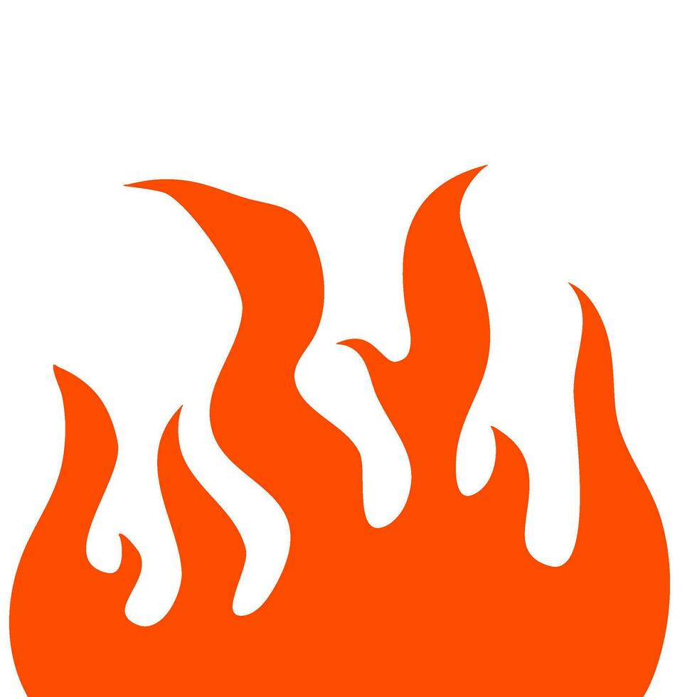 fire and flames. fire illustration. flame. illustration of a burning fire. vector
