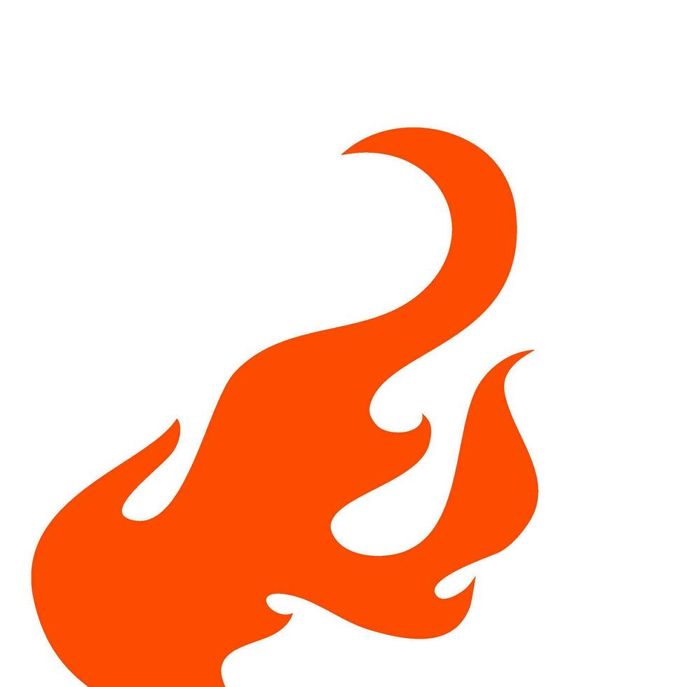 fire and flames. fire illustration. flame. illustration of a burning fire. vector