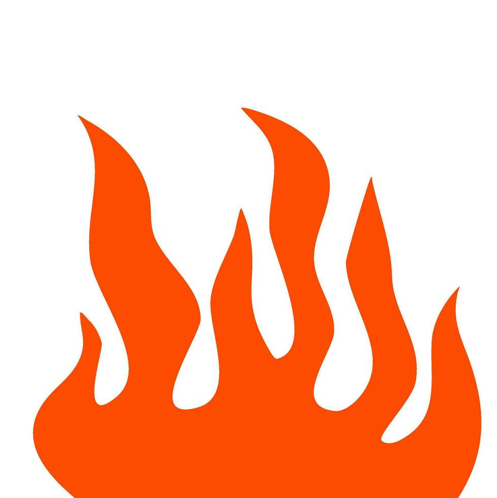 fire and flames. fire illustration. flame. illustration of a burning fire. vector