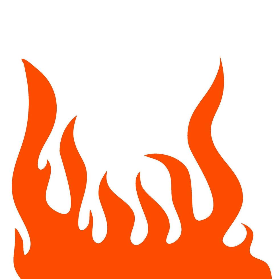 fire and flames. fire illustration. flame. illustration of a burning fire. vector