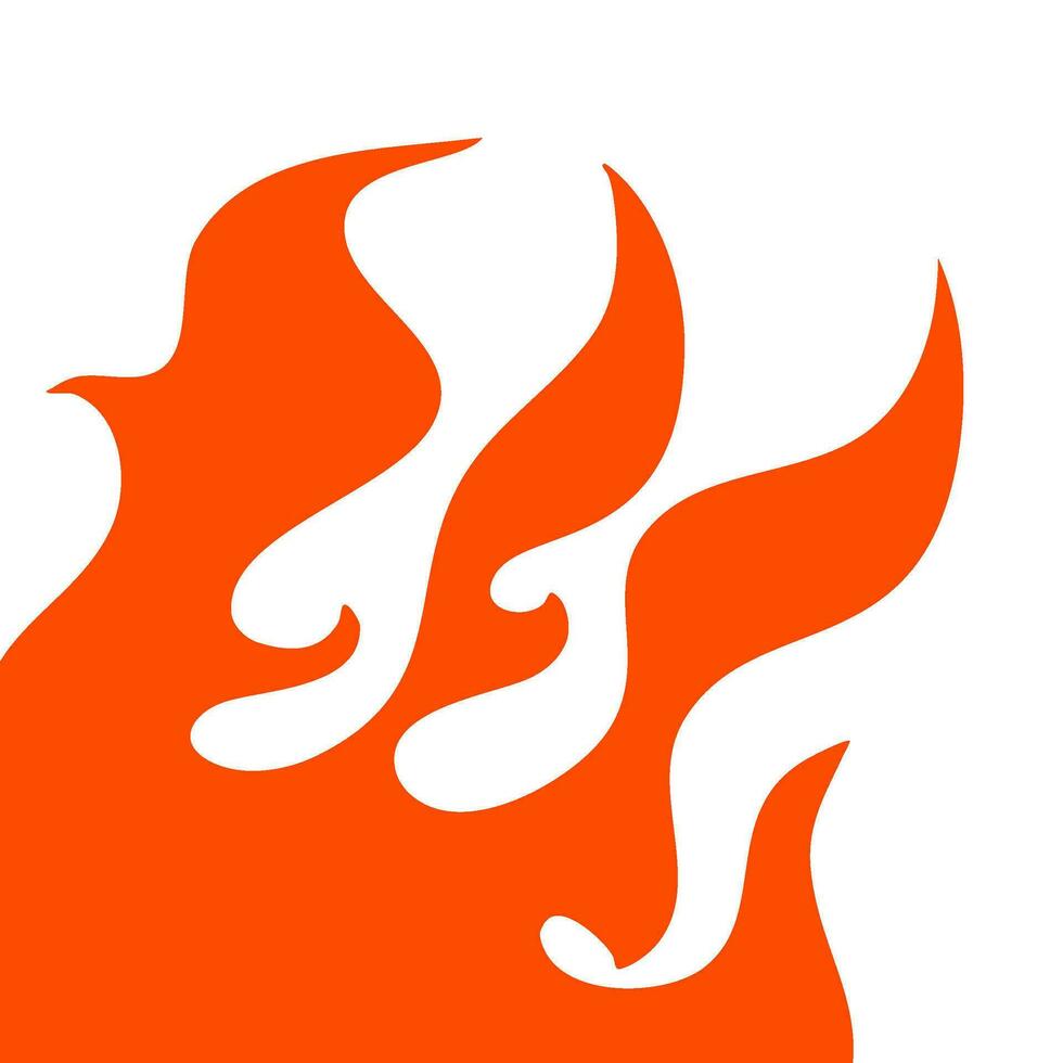 fire and flames. fire illustration. flame. illustration of a burning fire. vector