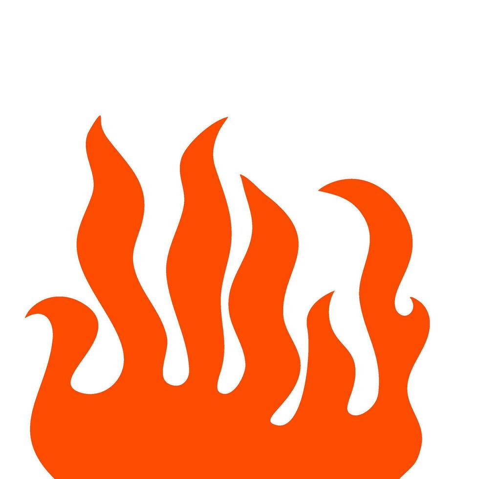 fire and flames. fire illustration. flame. illustration of a burning fire. vector