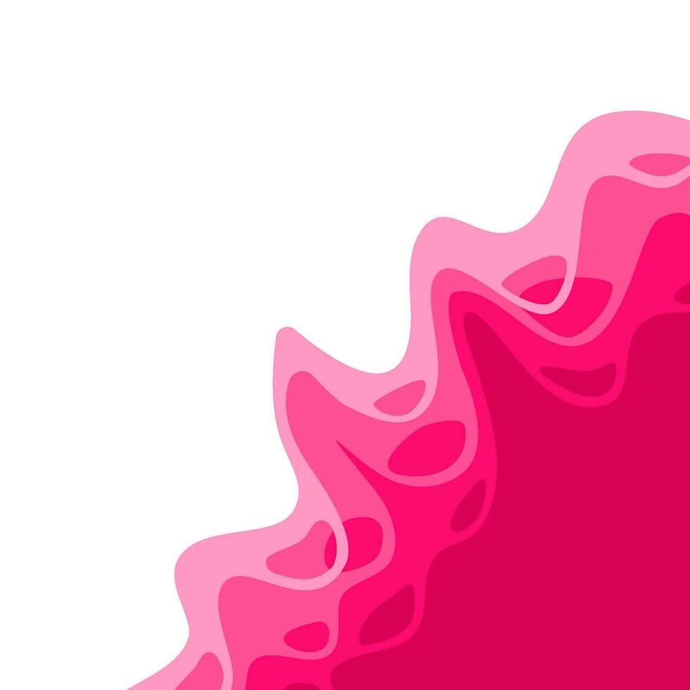 abstract Paper cut background. wavy background. pink paper cut vector background.