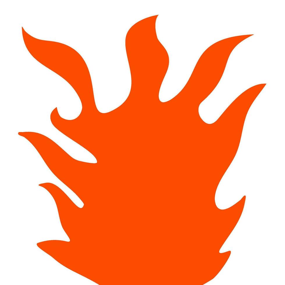 fire and flames. fire illustration. flame. illustration of a burning fire. vector