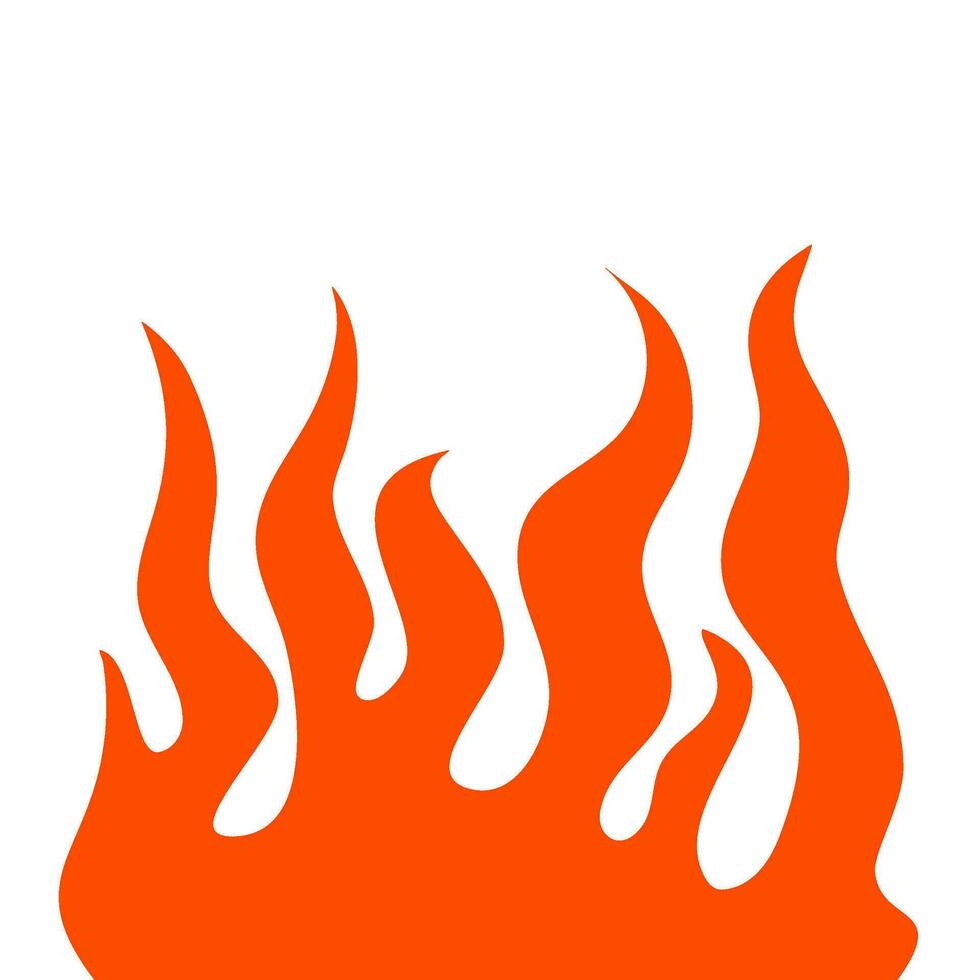 fire and flames. fire illustration. flame. illustration of a burning fire. vector