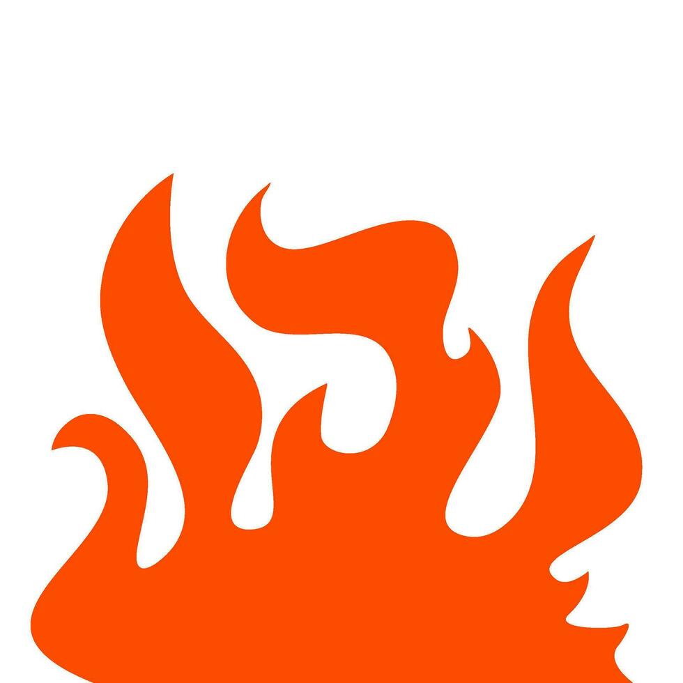 fire and flames. fire illustration. flame. illustration of a burning fire. vector