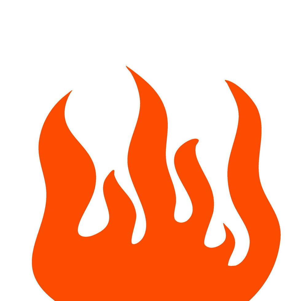 fire and flames. fire illustration. flame. illustration of a burning fire. vector