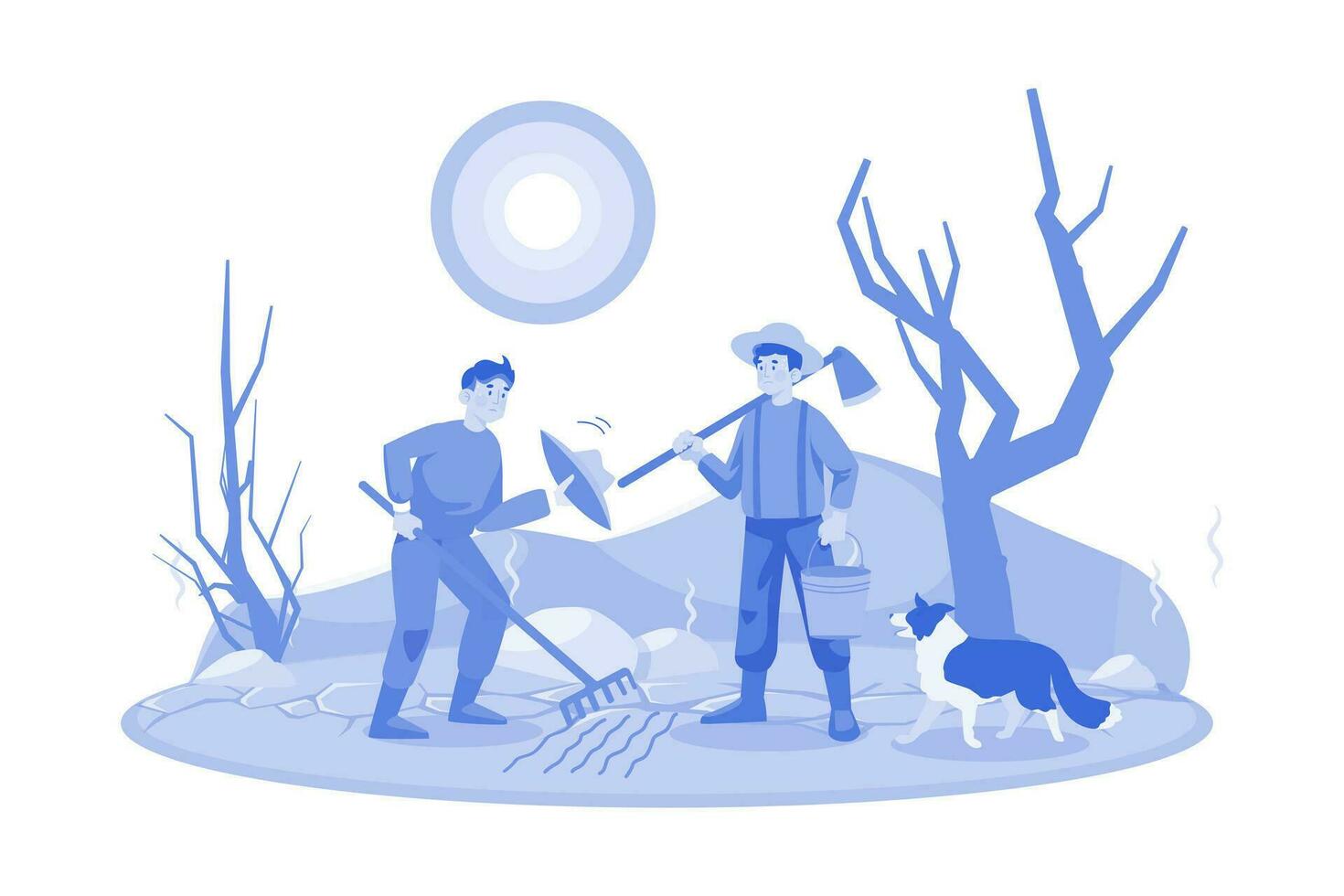 High Temperatures Illustration concept on a white background vector