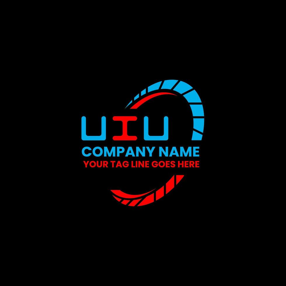 uiu letra logo vector diseño, uiu sencillo y moderno logo. uiu lujoso alfabeto diseño