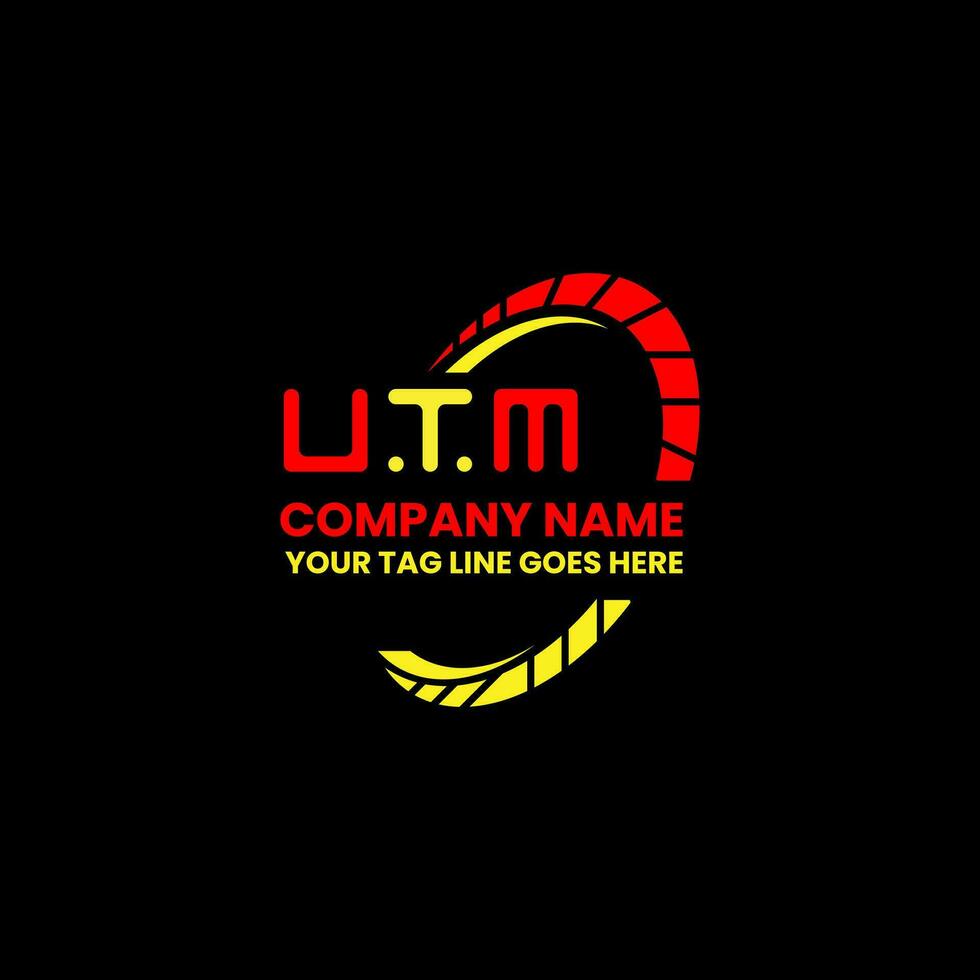 UTM letter logo vector design, UTM simple and modern logo. UTM luxurious alphabet design