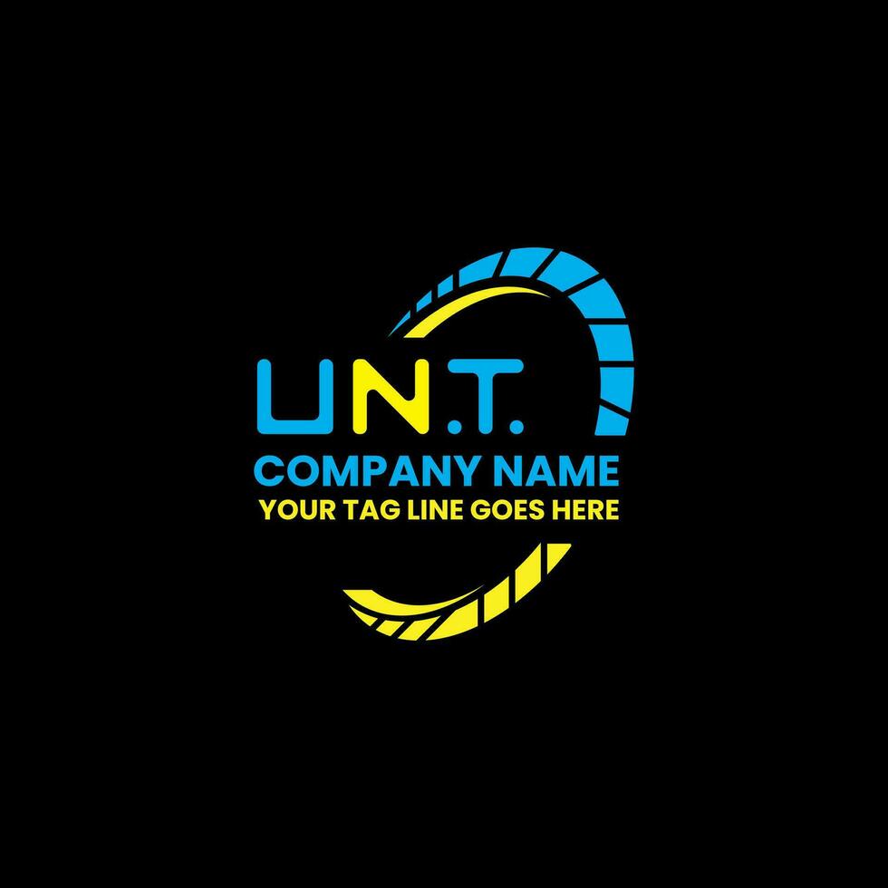 UNT letter logo vector design, UNT simple and modern logo. UNT luxurious alphabet design