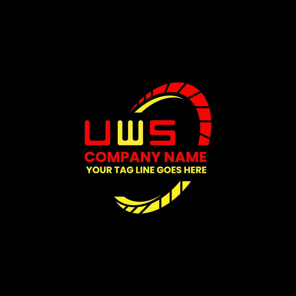 UWS letter logo vector design, UWS simple and modern logo. UWS
