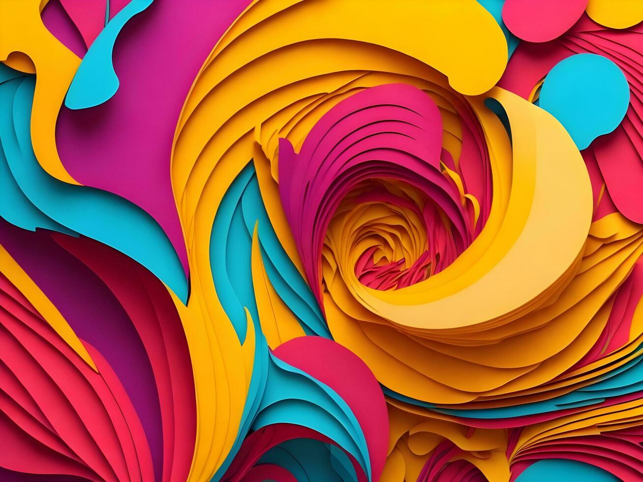 Colorful abstract shaps background ai generate photo