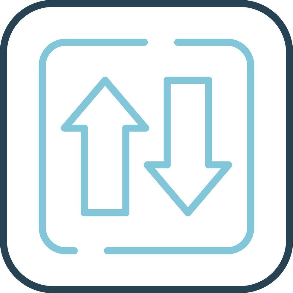 Two Ways Siign Vector Icon
