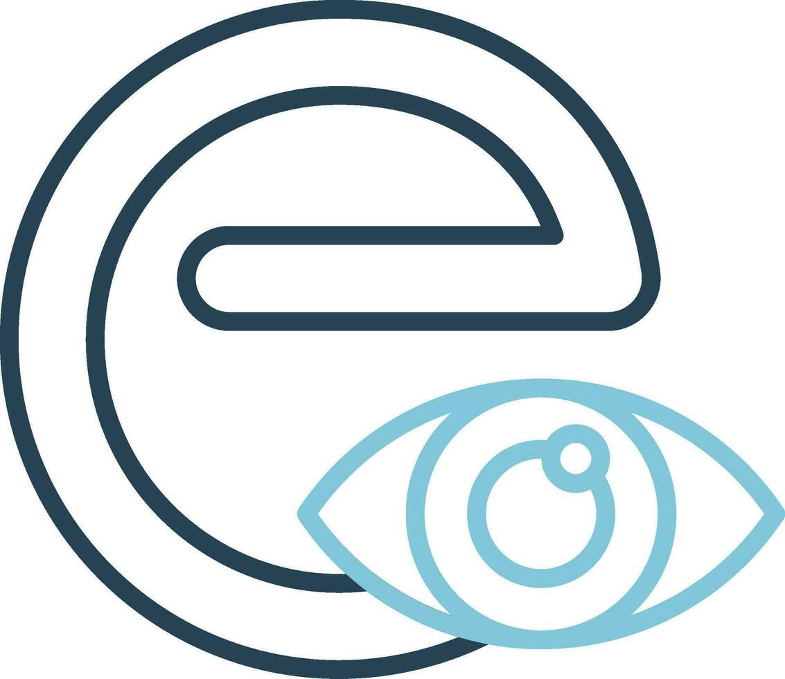 Small E Vector Icon