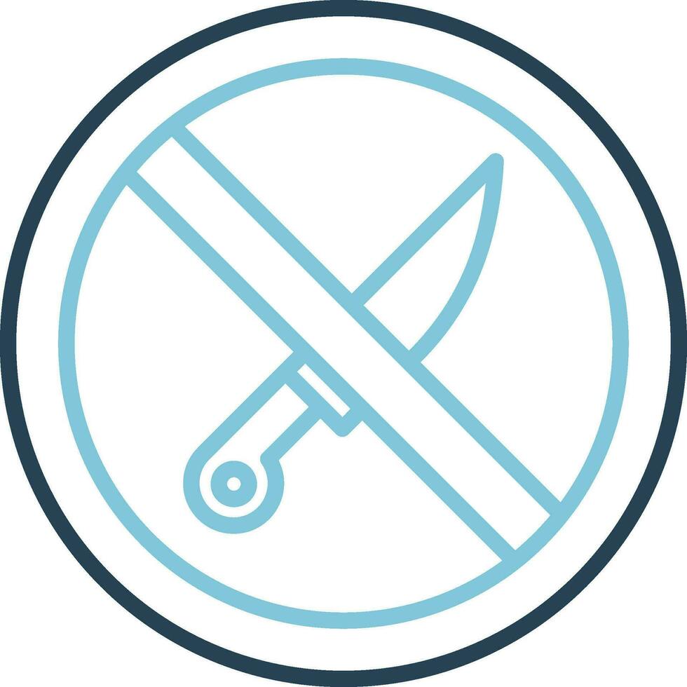No Knife Vector Icon