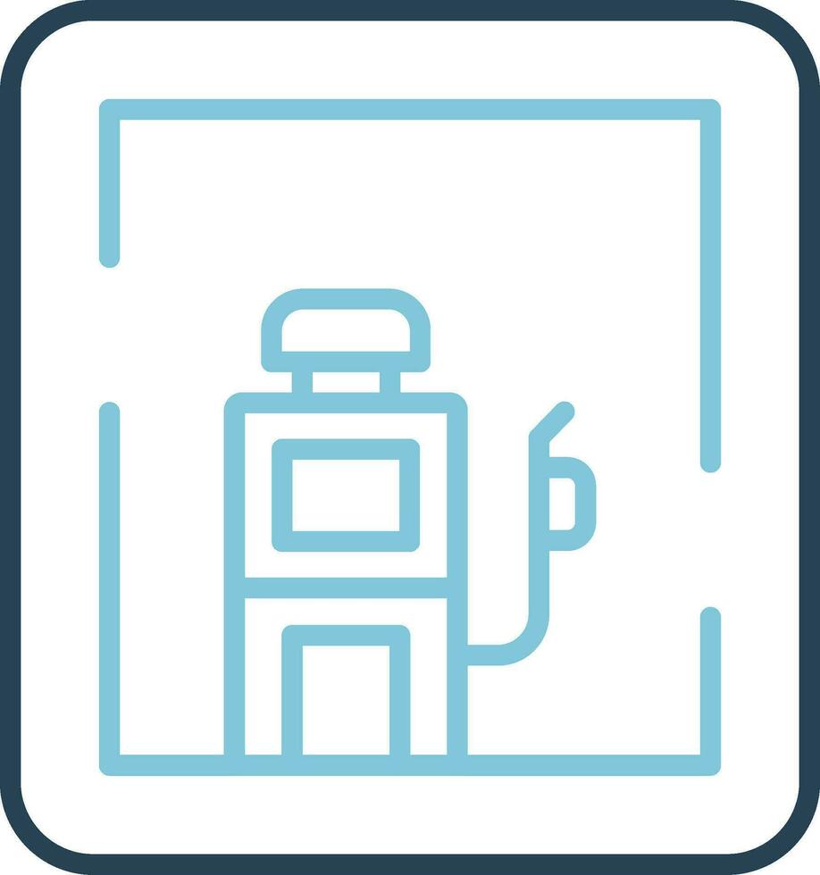 Gas Station Sign Vector Icon