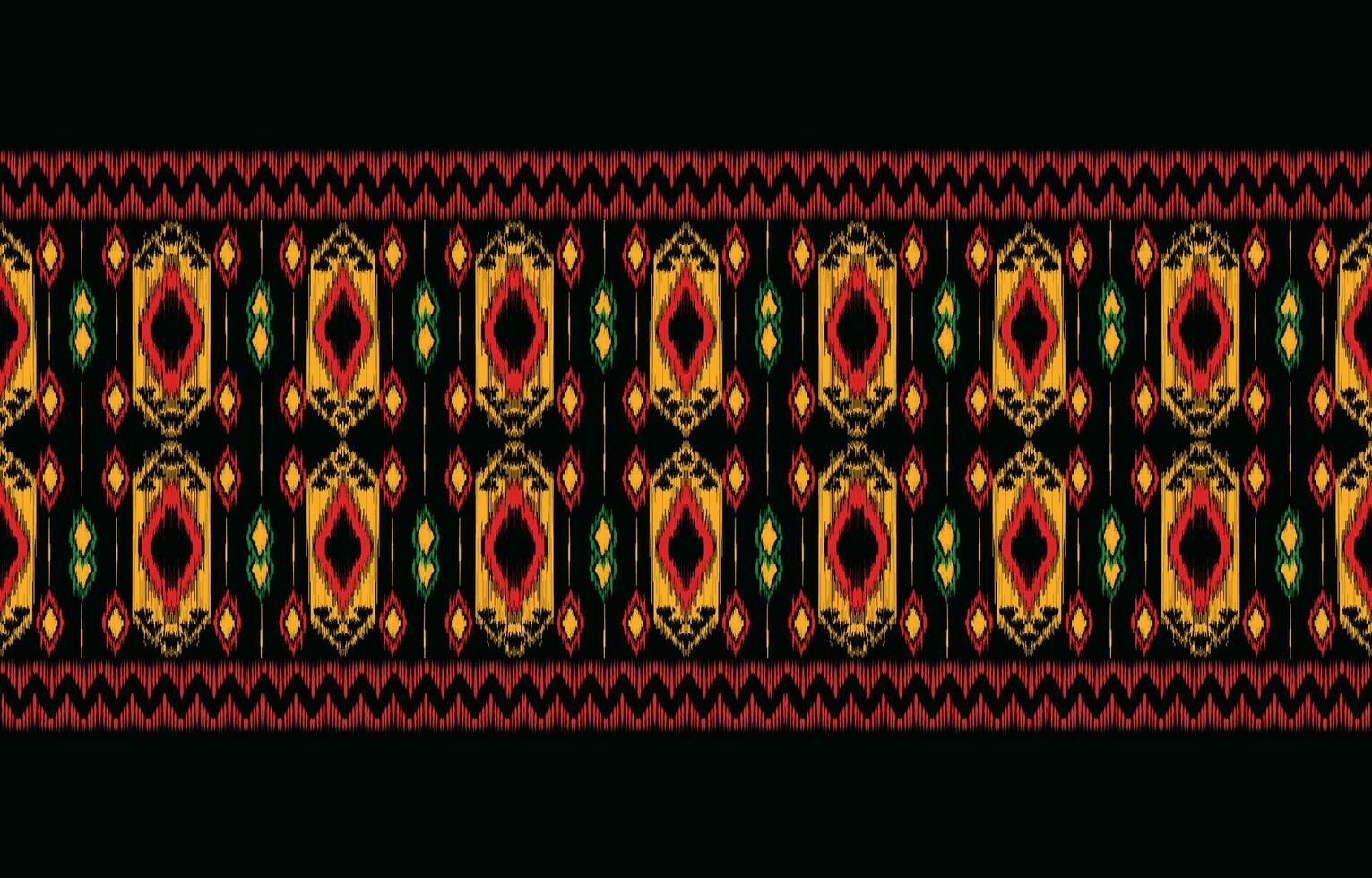 Ethnic abstract ikat art. Aztec ornament print. geometric ethnic pattern seamless  color oriental.  Design for background ,curtain, carpet, wallpaper, clothing, wrapping, Batik, vector illustration.