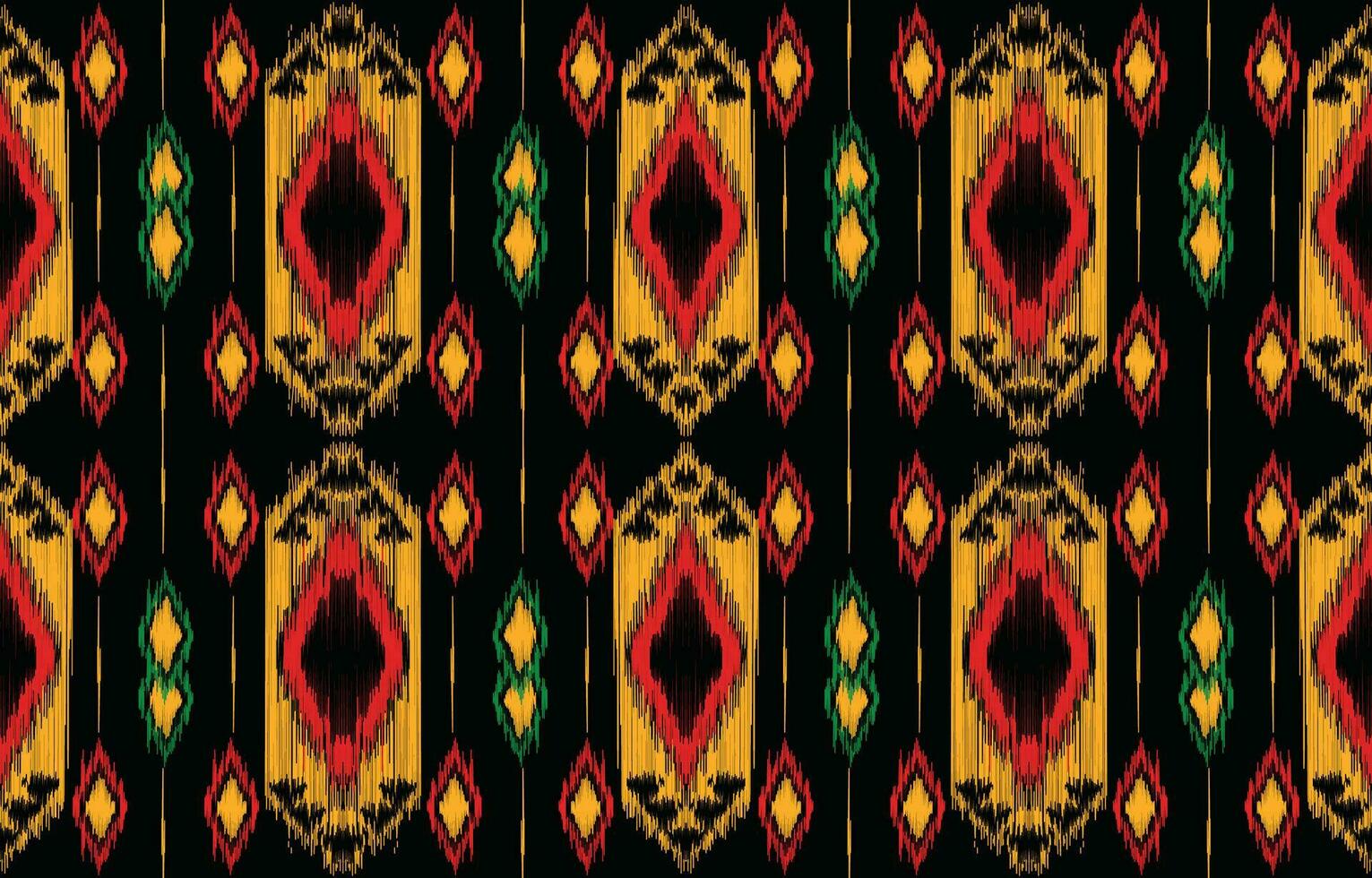 Ethnic abstract ikat art. Aztec ornament print. geometric ethnic pattern seamless  color oriental.  Design for background ,curtain, carpet, wallpaper, clothing, wrapping, Batik, vector illustration.