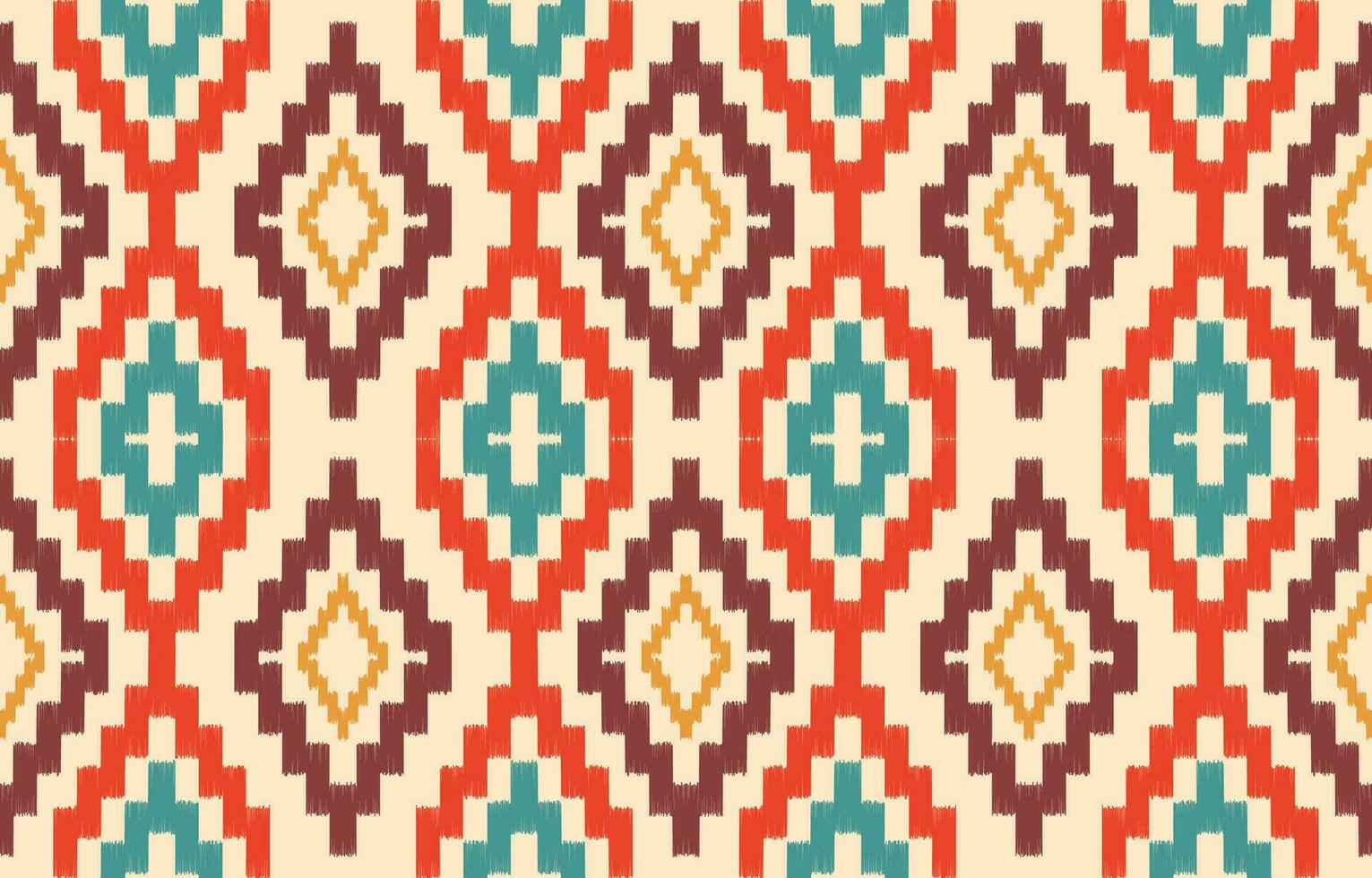 Ethnic abstract ikat art. Aztec ornament print. geometric ethnic pattern seamless  color oriental.  Design for background ,curtain, carpet, wallpaper, clothing, wrapping, Batik, vector illustration.