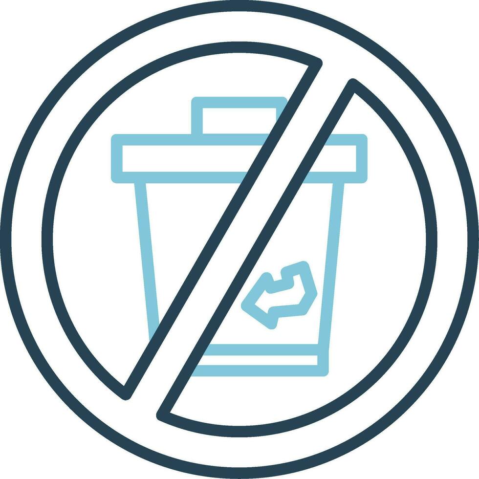 No Disposable Vector Icon
