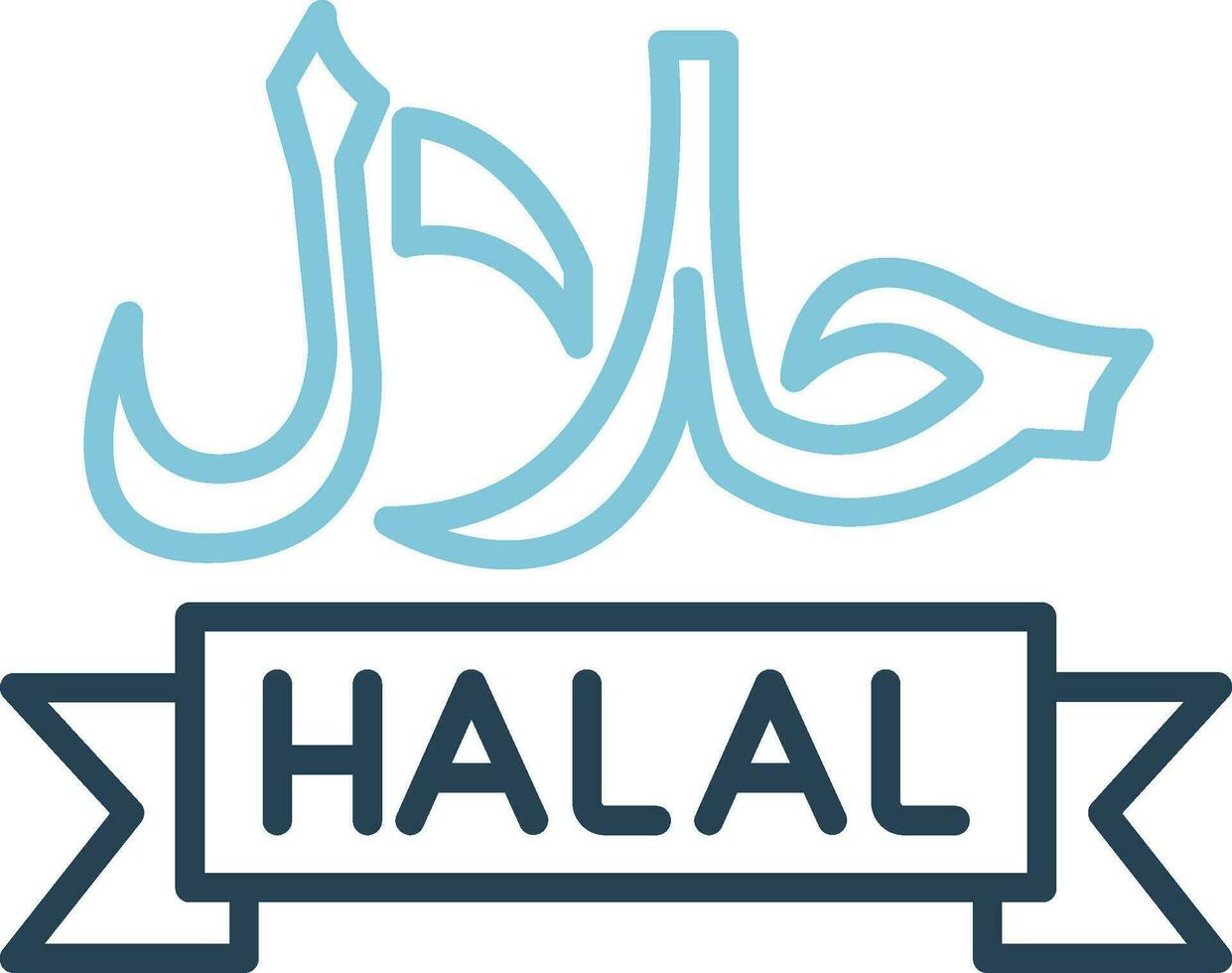 icono de vector halal