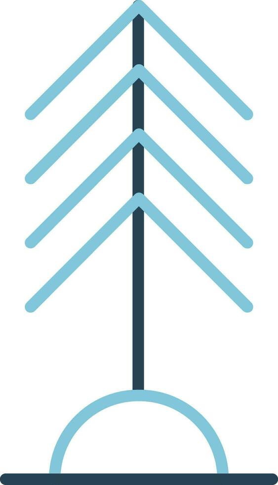 icono de vector de árbol de pino