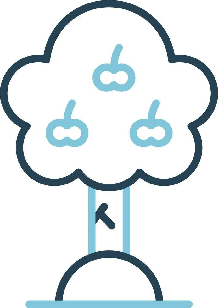 Apple Tree Vector Icon