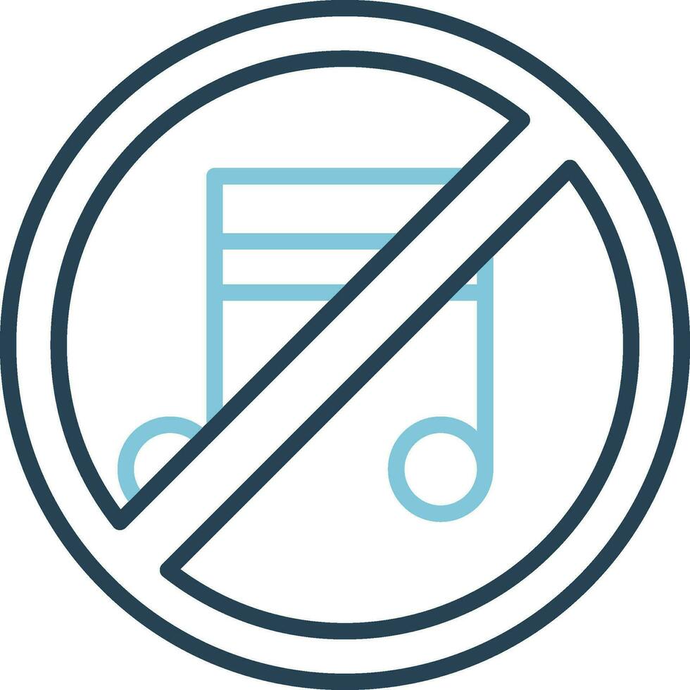 No Music Vector Icon