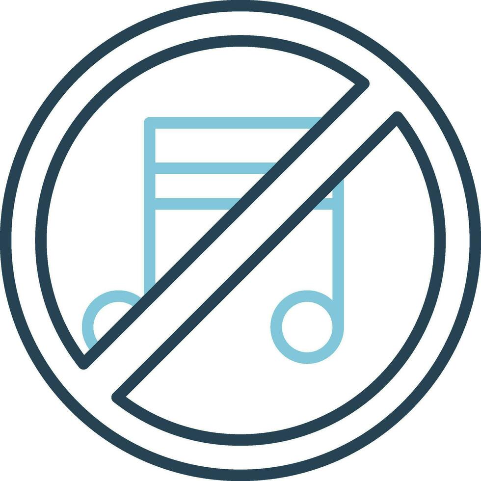 No Music Vector Icon