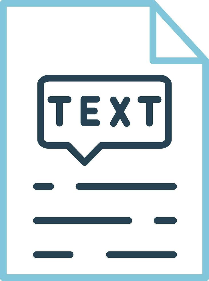 Text Vector Icon