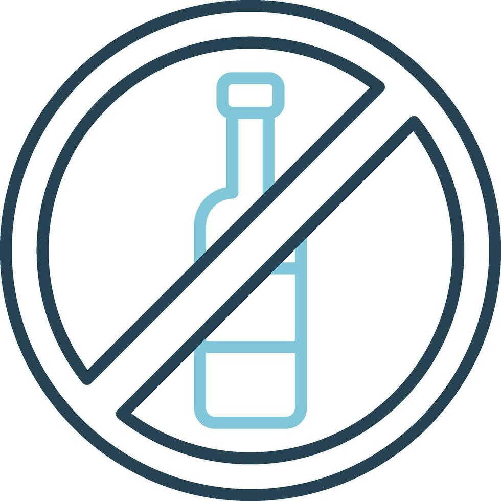 No Alcohol Vector Icon