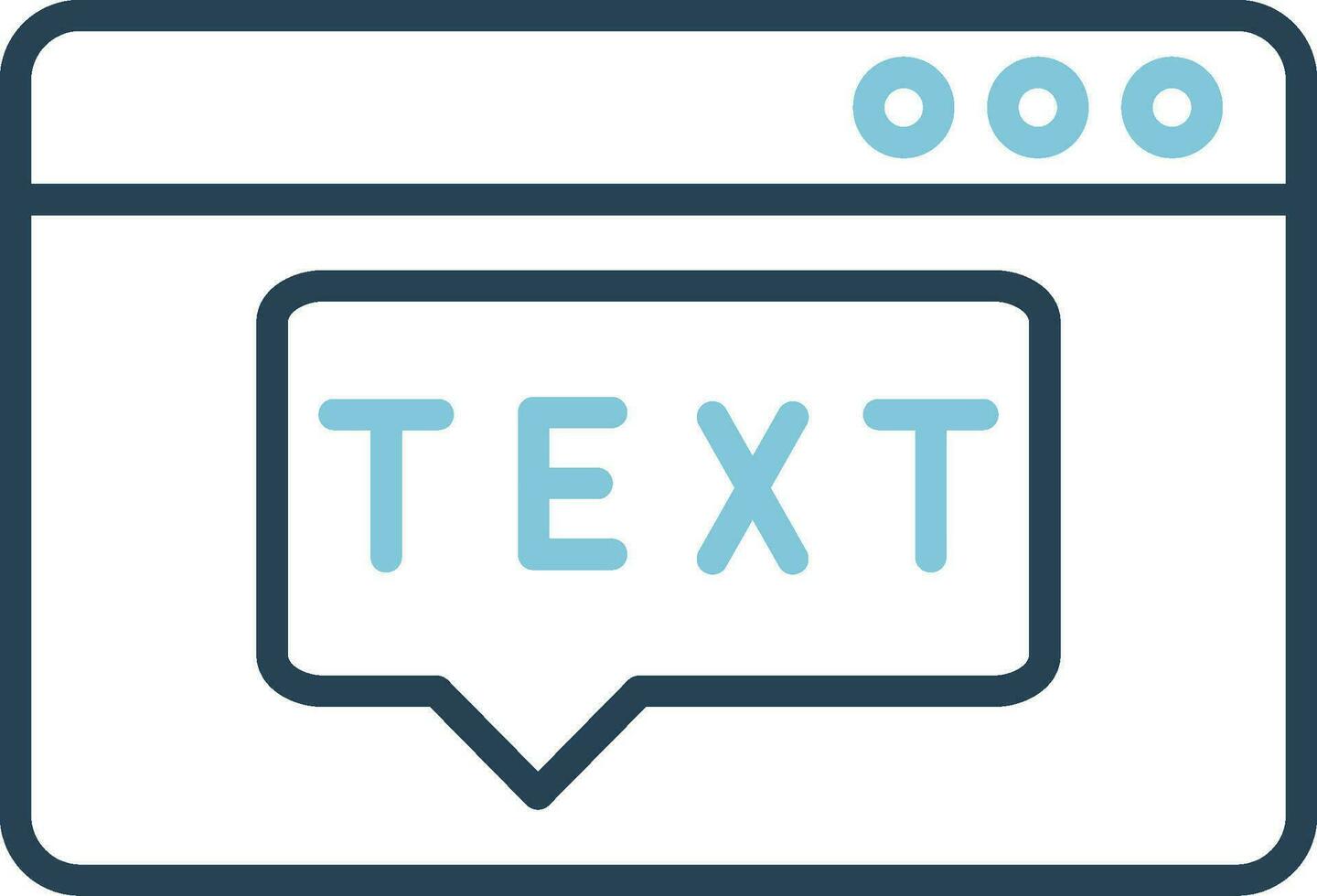 Text Vector Icon