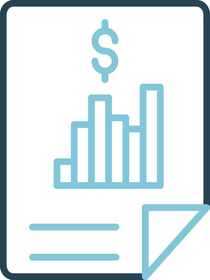 Financial Report Vector Icon