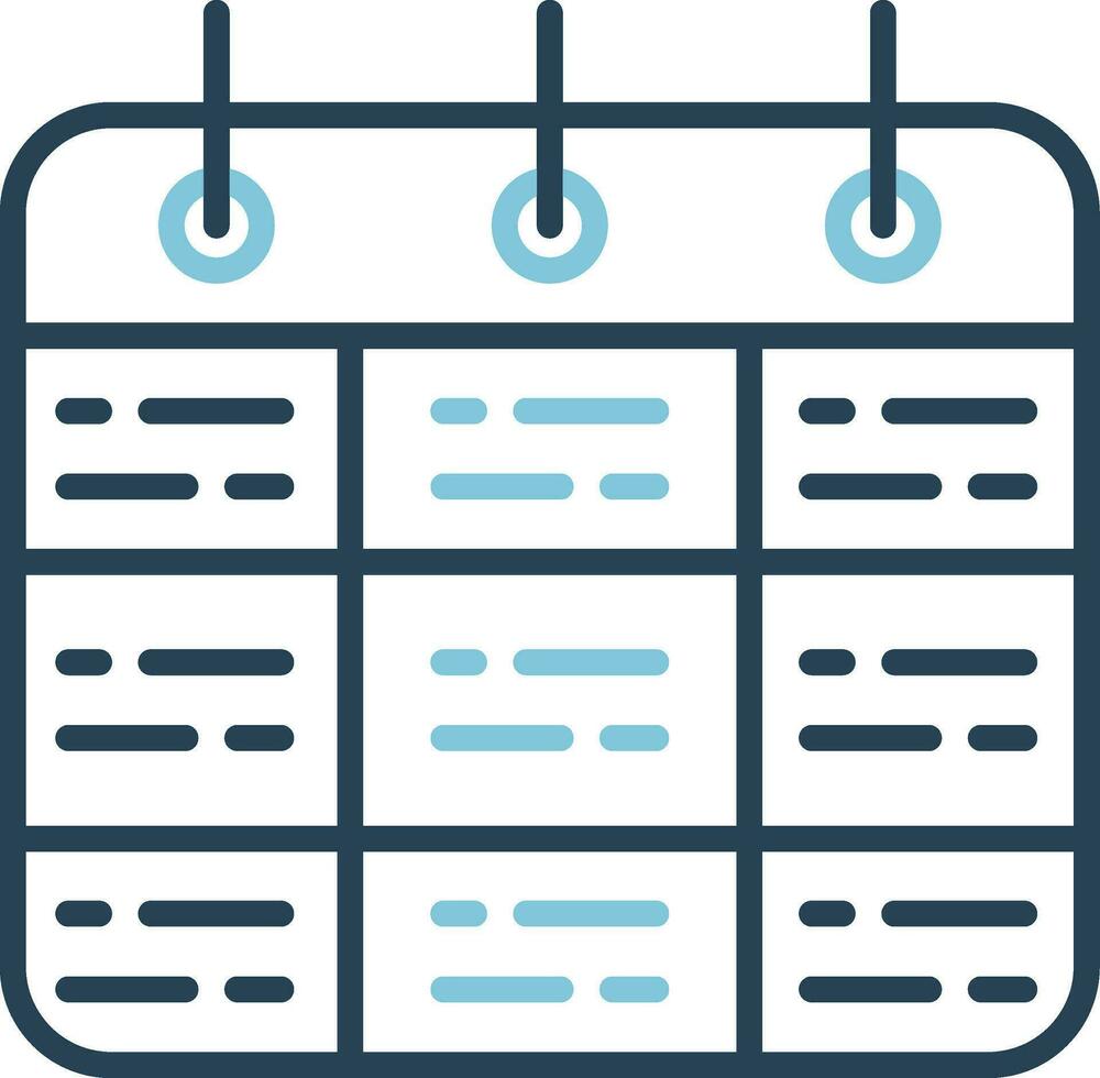 Timetable Vector Icon