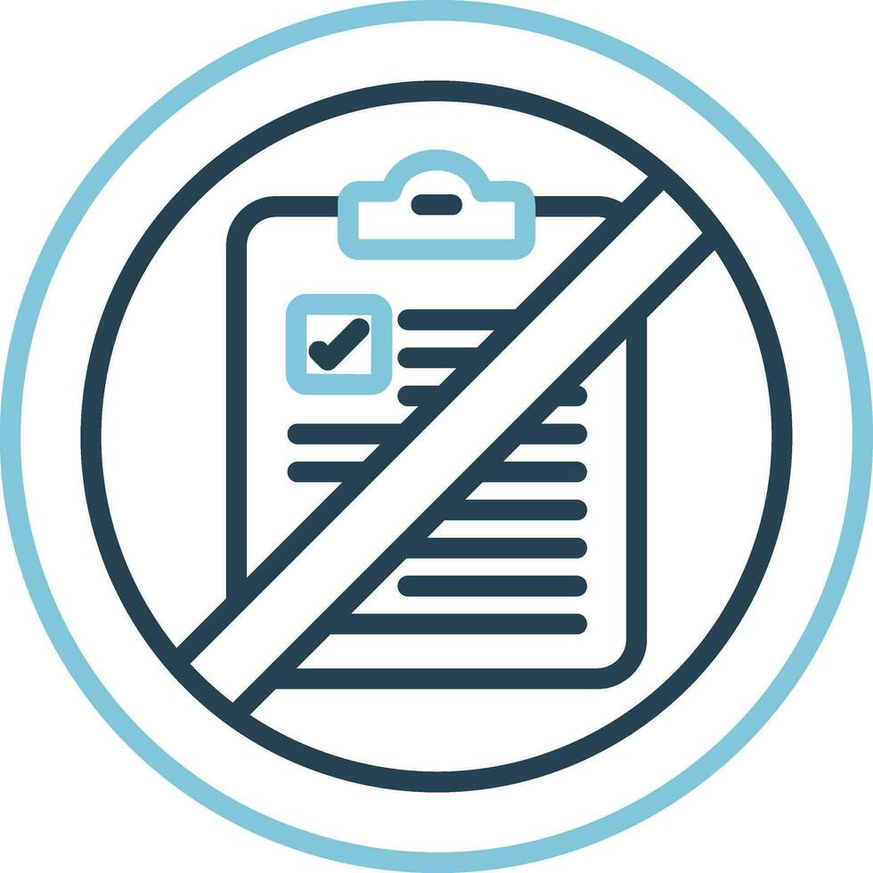 Not Qualified Vector Icon