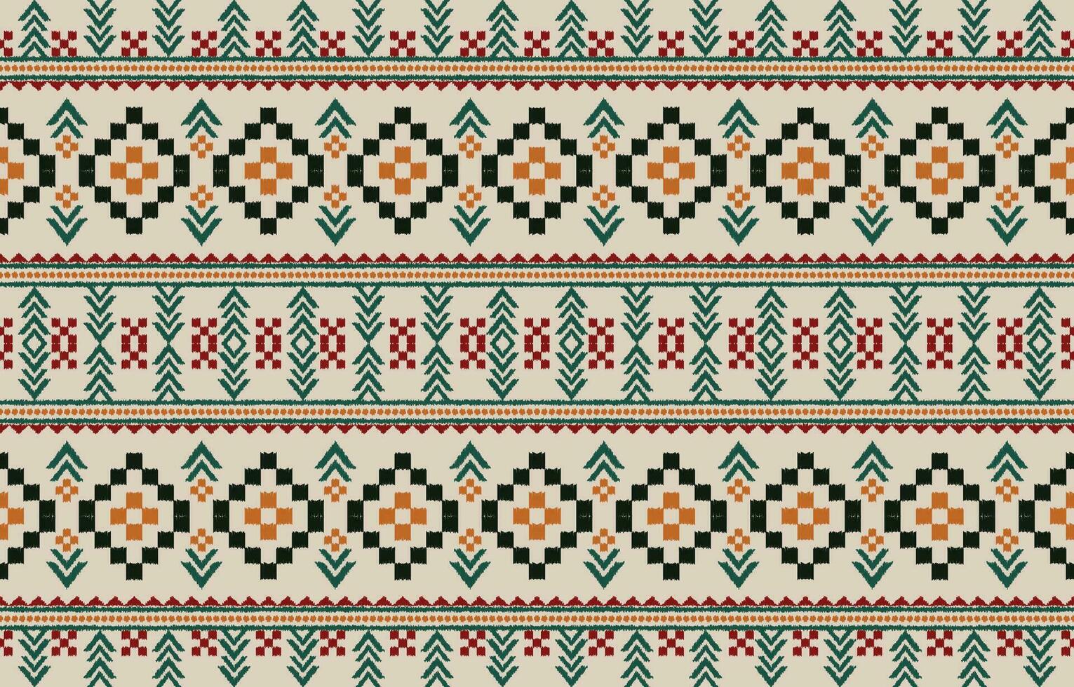 Ethnic abstract ikat art. Aztec ornament print. geometric ethnic pattern seamless  color oriental.  Design for background ,curtain, carpet, wallpaper, clothing, wrapping, Batik, vector illustration.