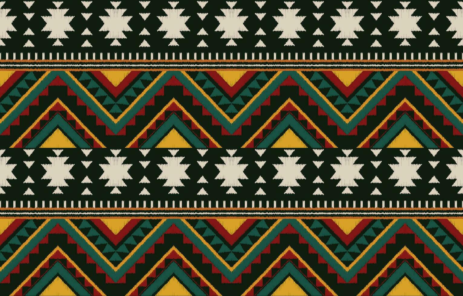 étnico resumen ikat Arte. azteca ornamento impresión. geométrico étnico modelo sin costura color oriental. diseño para antecedentes ,cortina, alfombra, fondo de pantalla, ropa, envase, batik, vector ilustración.