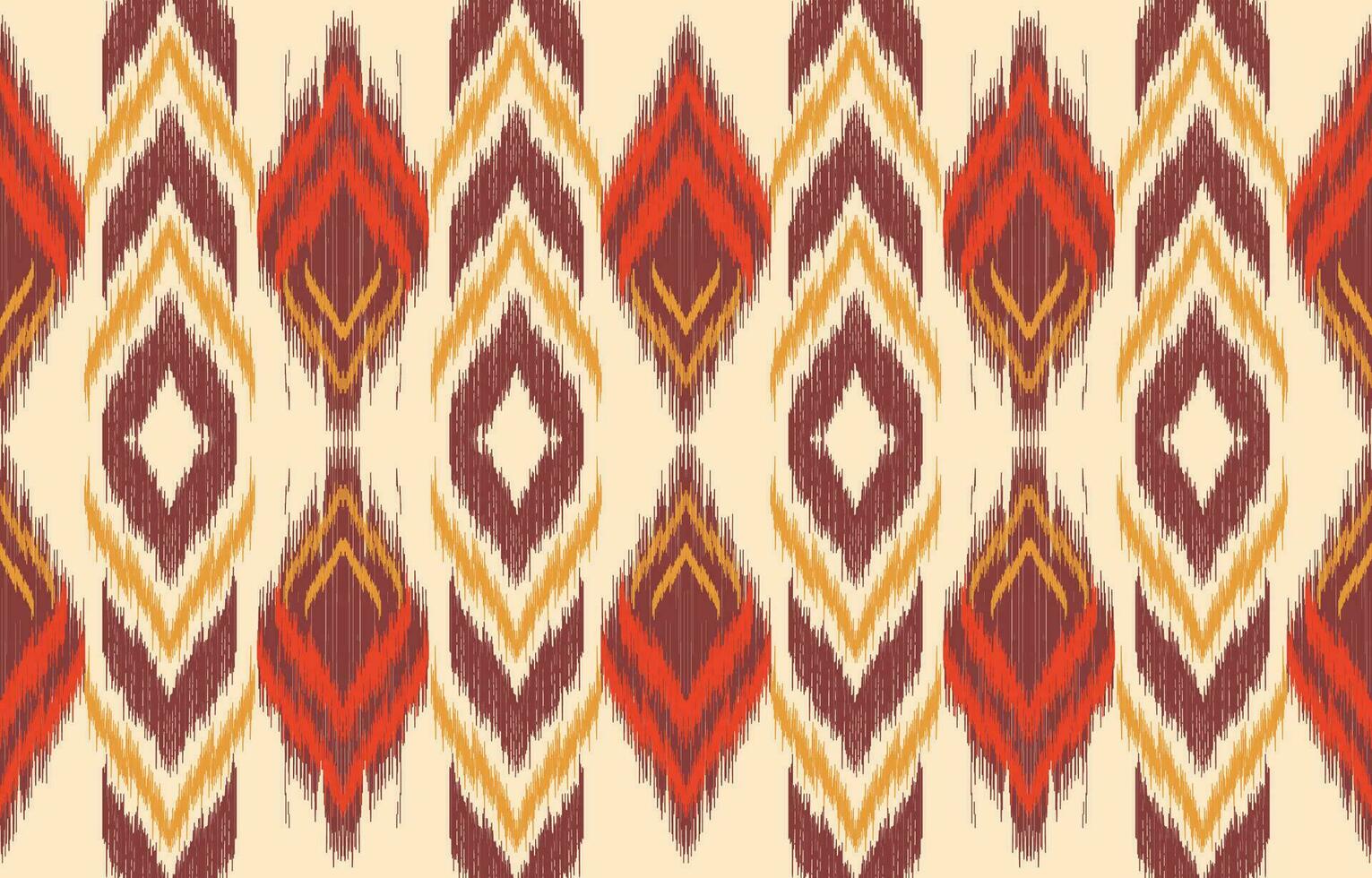 Ethnic abstract ikat art. Aztec ornament print. geometric ethnic pattern seamless  color oriental.  Design for background ,curtain, carpet, wallpaper, clothing, wrapping, Batik, vector illustration.