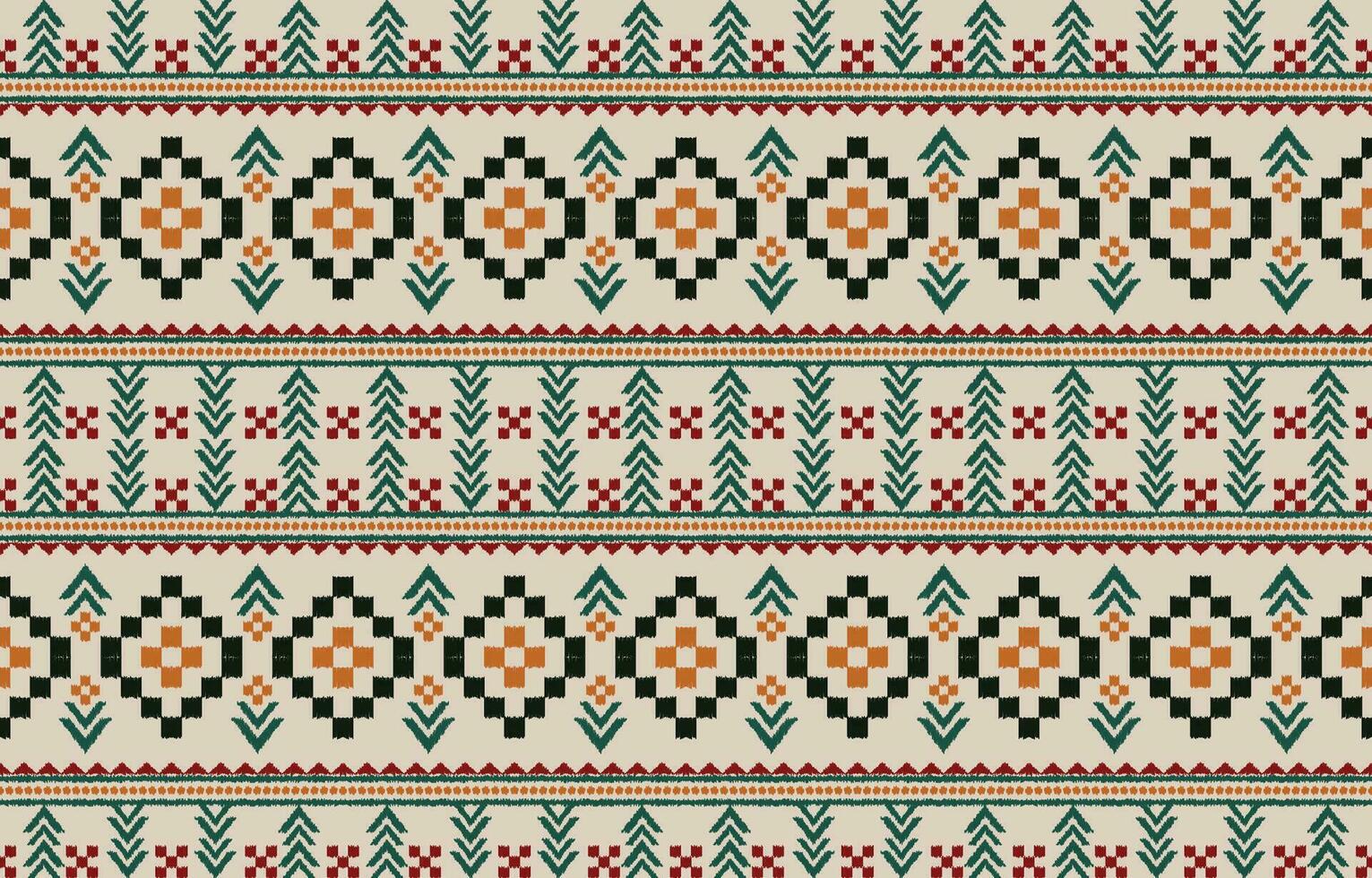 Ethnic abstract ikat art. Aztec ornament print. geometric ethnic pattern seamless  color oriental.  Design for background ,curtain, carpet, wallpaper, clothing, wrapping, Batik, vector illustration.