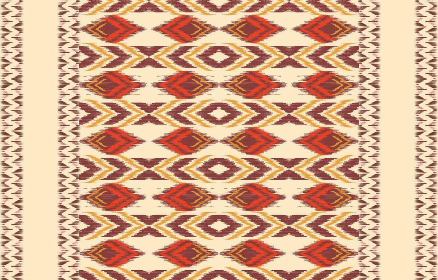 Ethnic abstract ikat art. Aztec ornament print. geometric ethnic pattern seamless  color oriental.  Design for background ,curtain, carpet, wallpaper, clothing, wrapping, Batik, vector illustration.