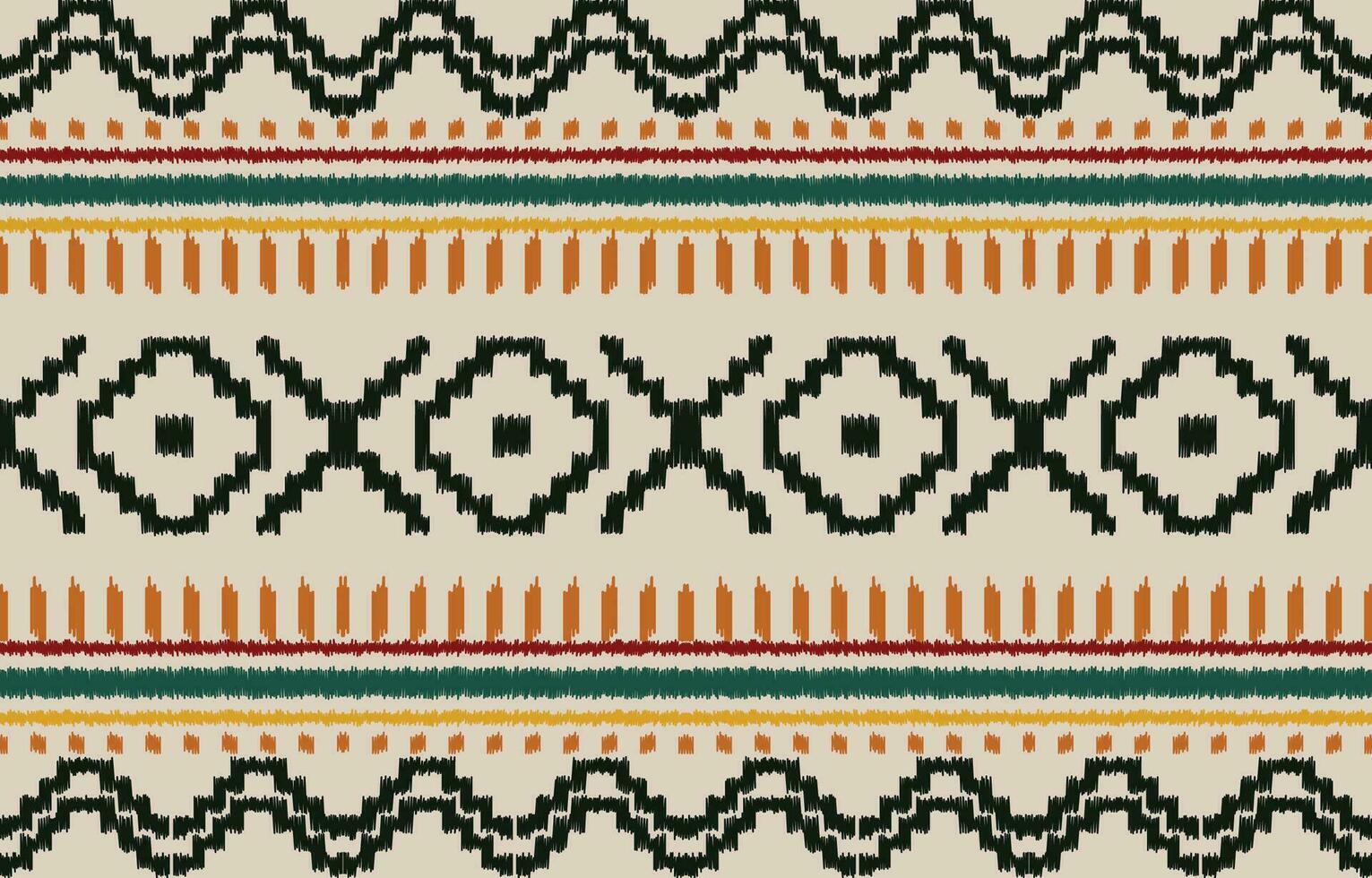 Ethnic abstract ikat art. Aztec ornament print. geometric ethnic pattern seamless  color oriental.  Design for background ,curtain, carpet, wallpaper, clothing, wrapping, Batik, vector illustration.