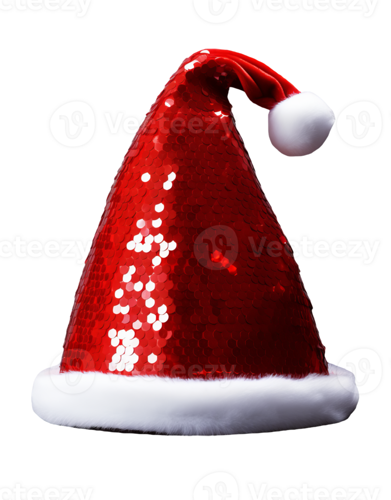 Christmas red hat isolated on transparent background png