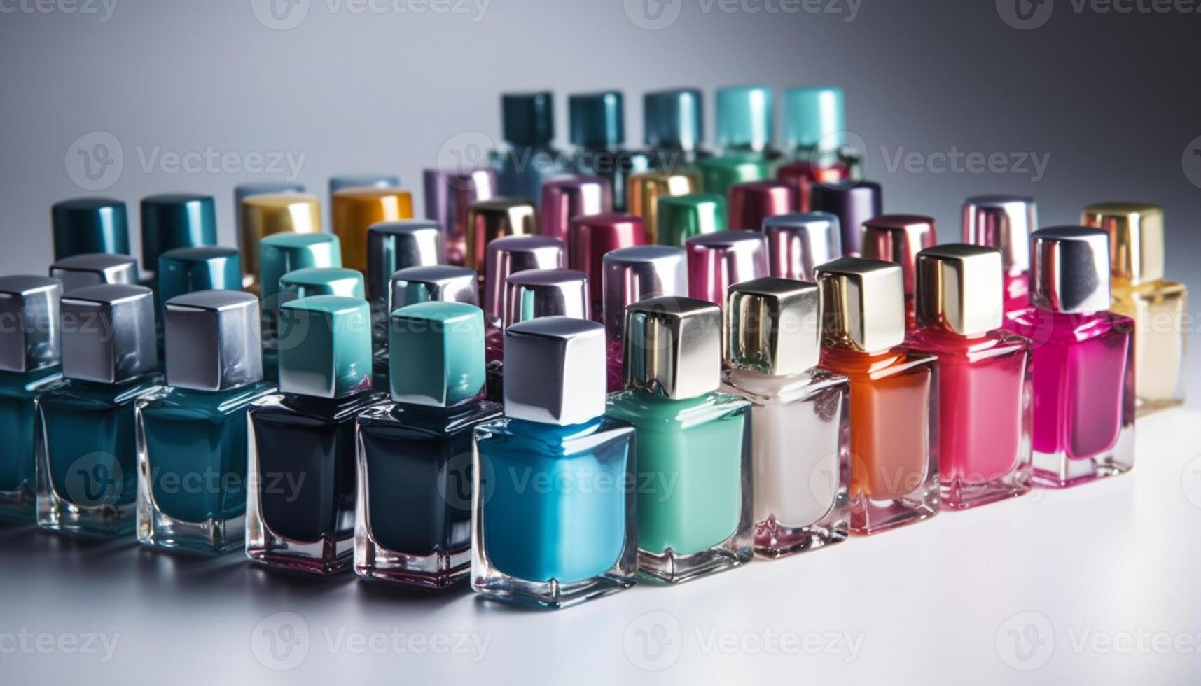 Manicure bottle paints beauty, fashion, glamour Nail polish liquid elegance generated by AI photo