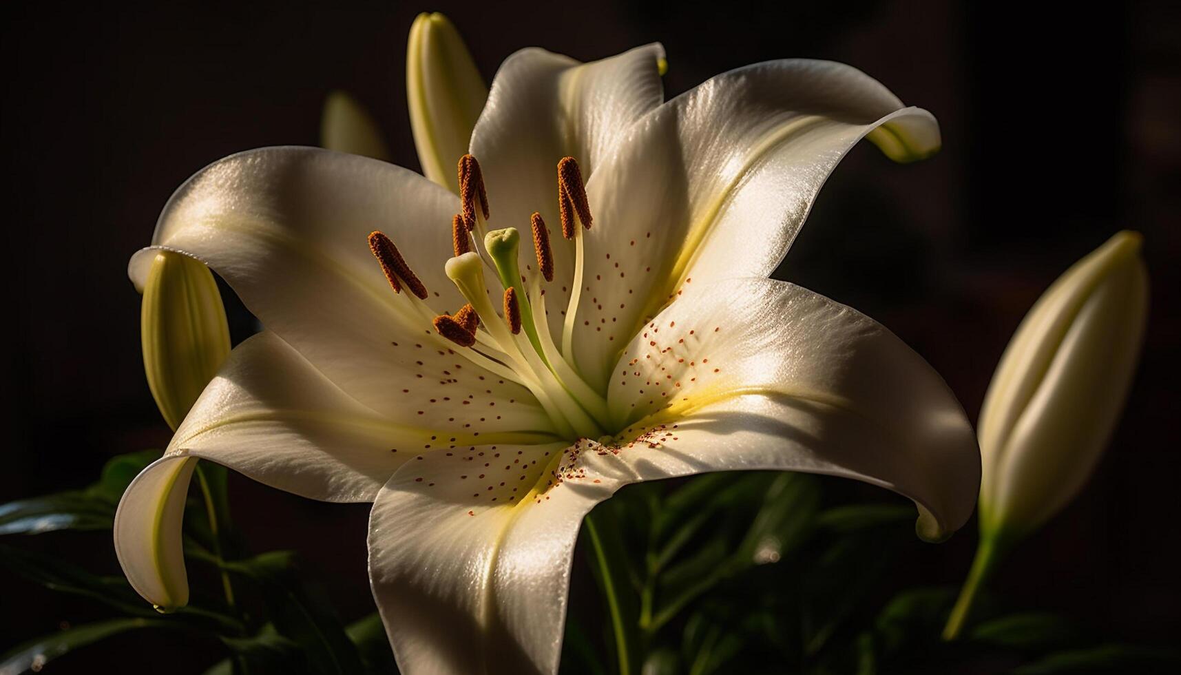 A vibrant bouquet of fresh, fragrant flowers in a formal garden generated by AI photo
