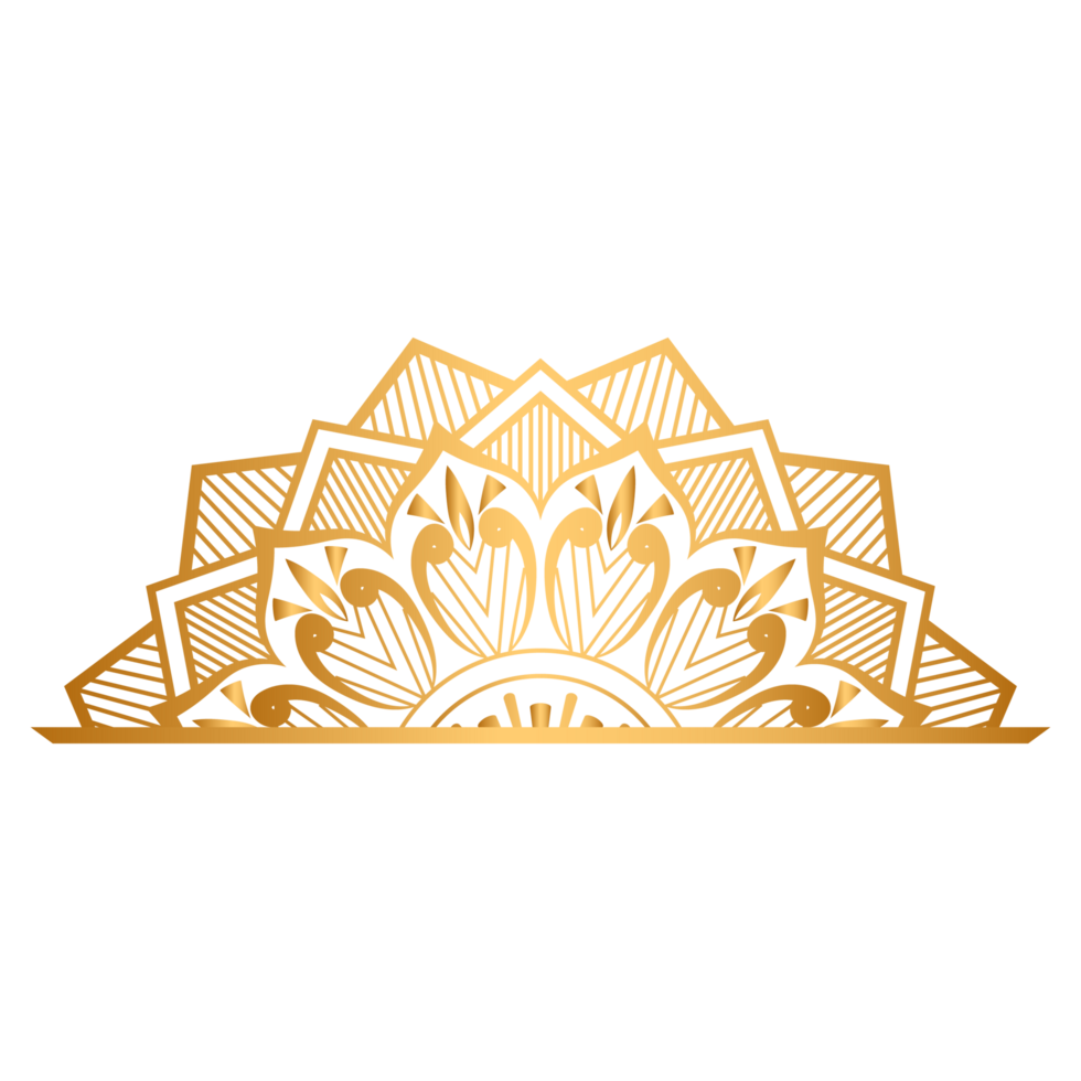 Golden vintage luxury mandala arabesque islamic pattern for ramadan wedding invitation png