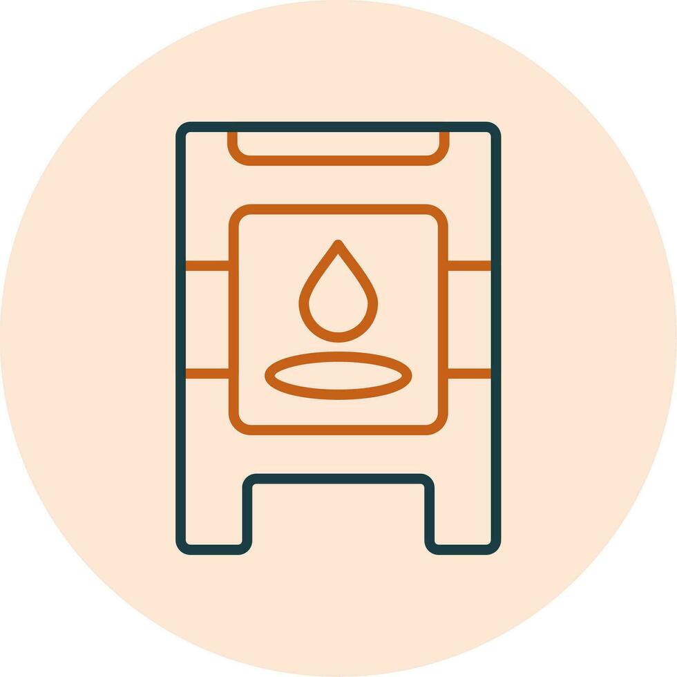 Wet Floor Vector Icon