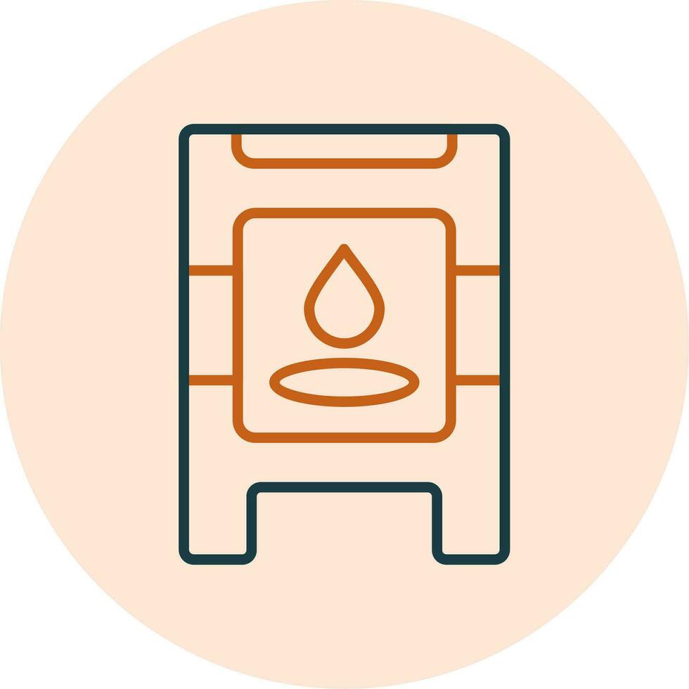 Wet Floor Vector Icon