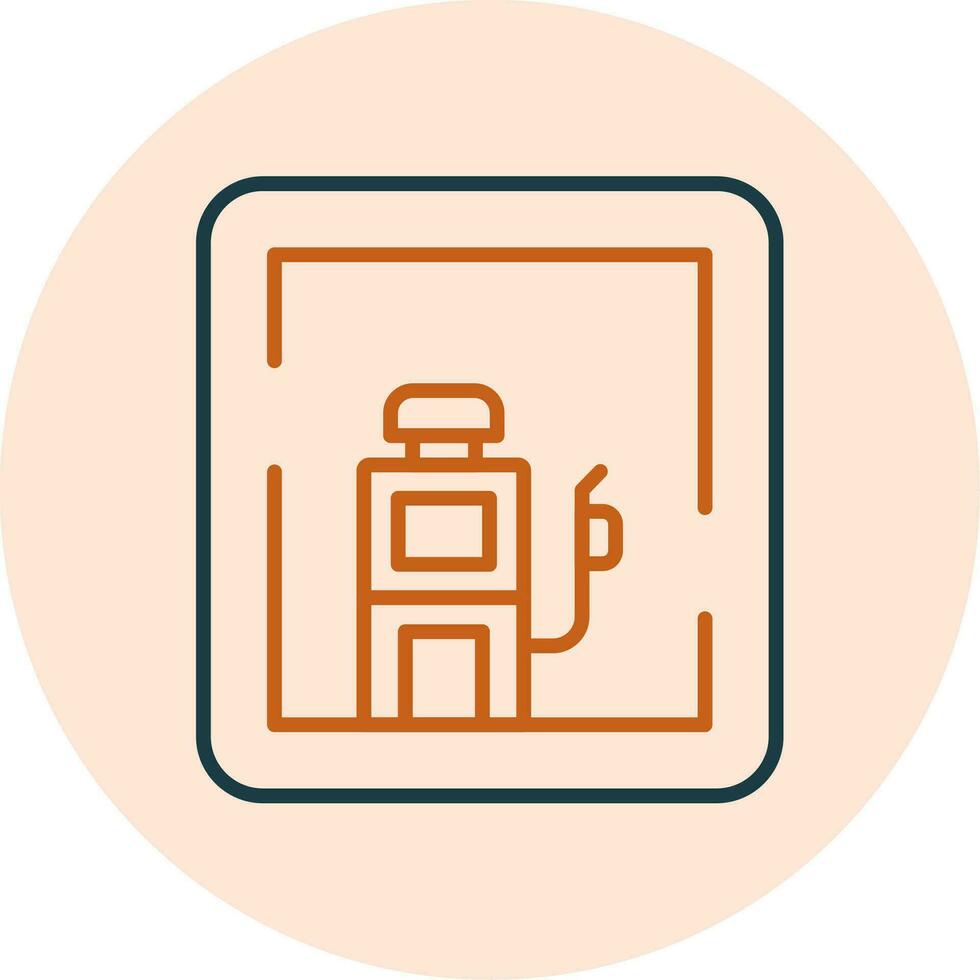 Gas Station Sign Vector Icon